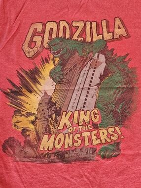 Godzilla 'King of the Monsters' Red Graphic Tee